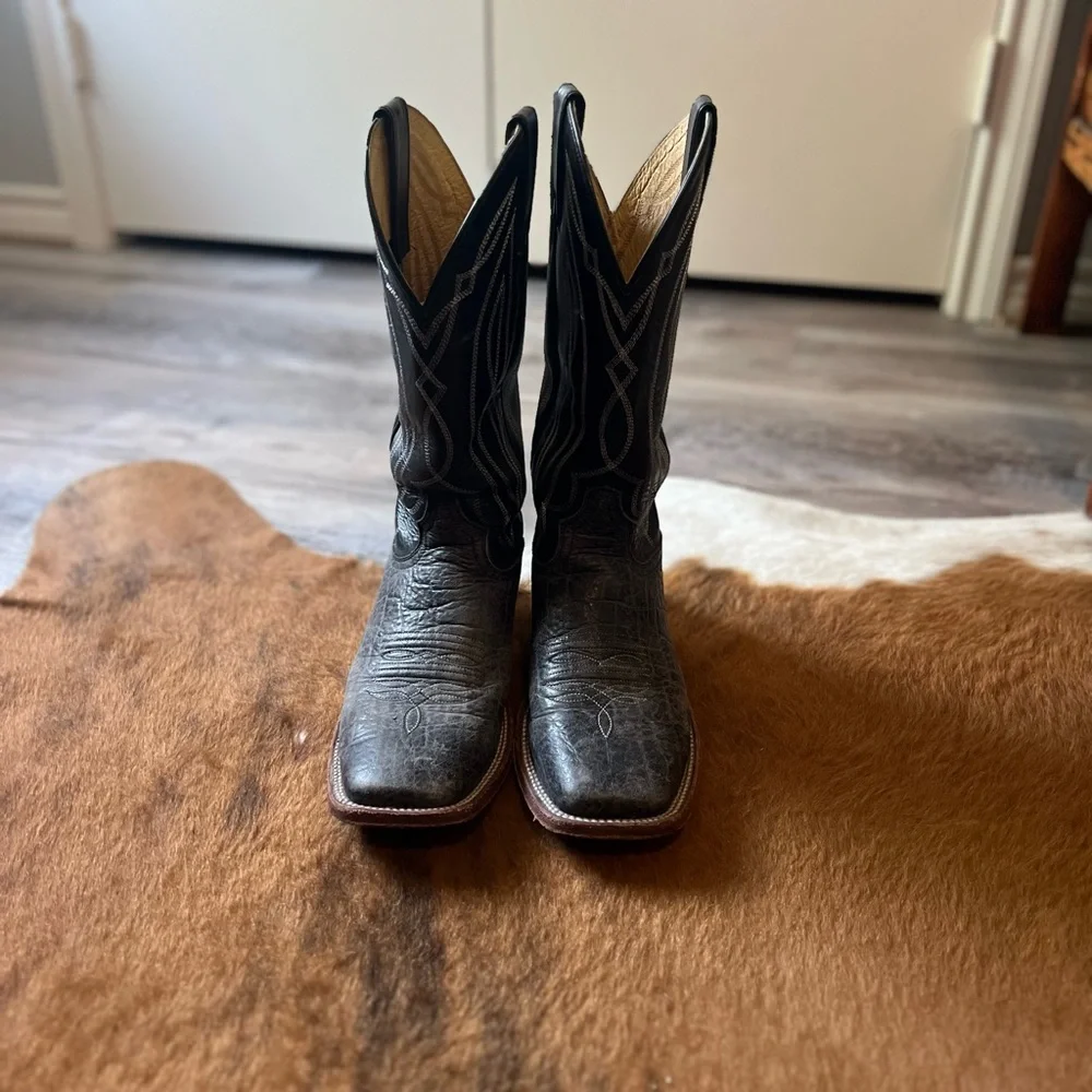 Men’s Black Tony Lama Boots - Picture 3 of 6